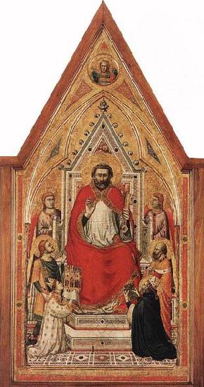 GIOTTO di Bondone The Stefaneschi Triptych: St Peter Enthroned China oil painting art